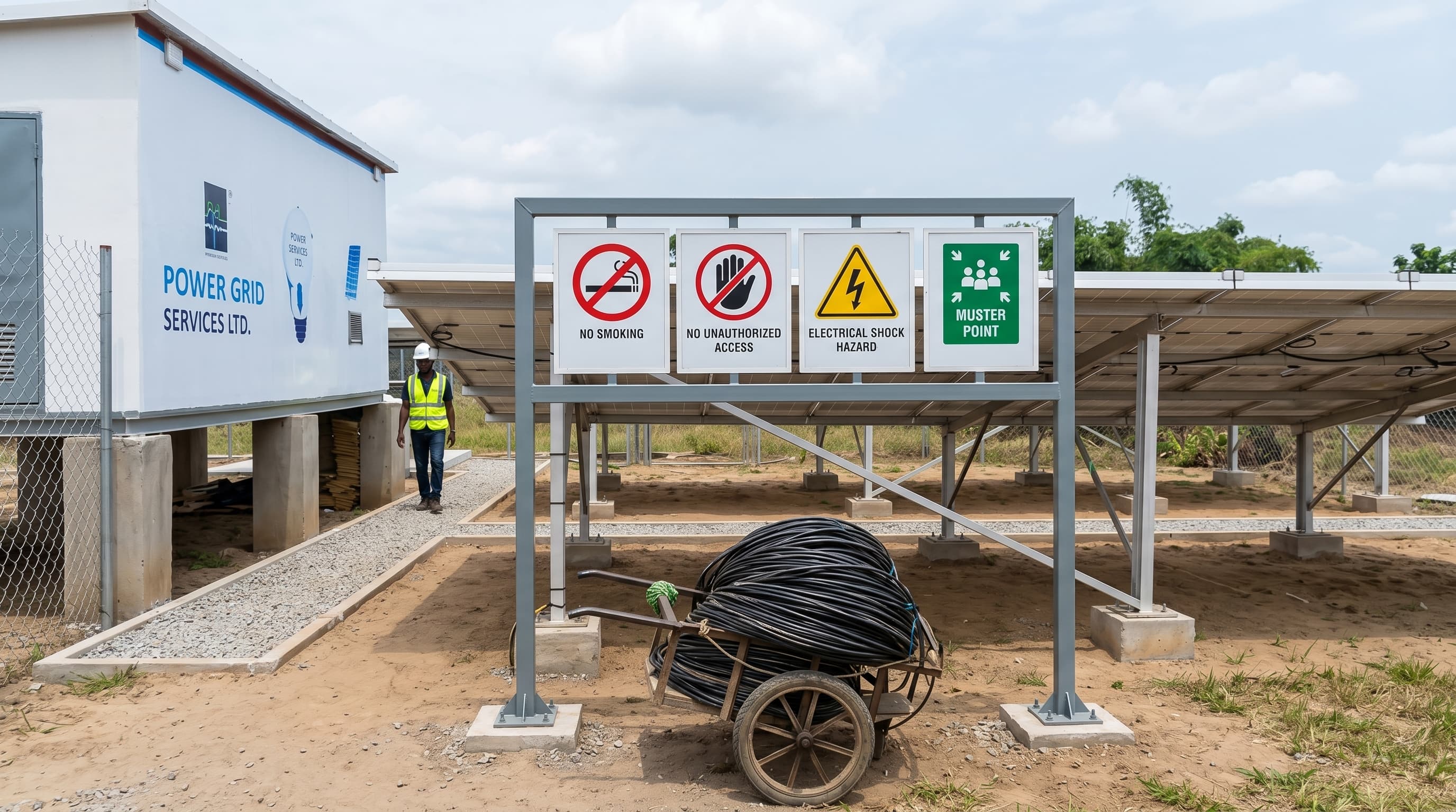 Safety Post — Power Grid