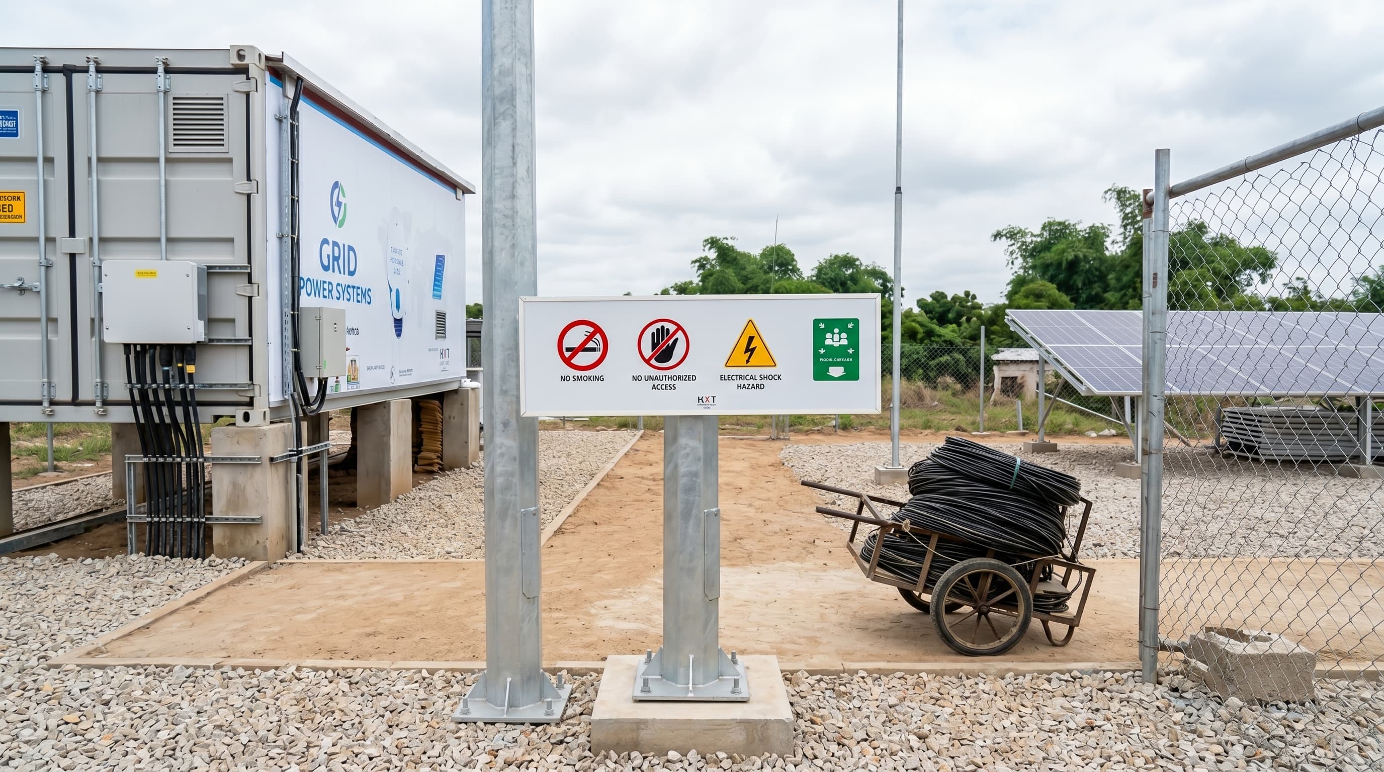 Safety Signage — NXT Grid Site