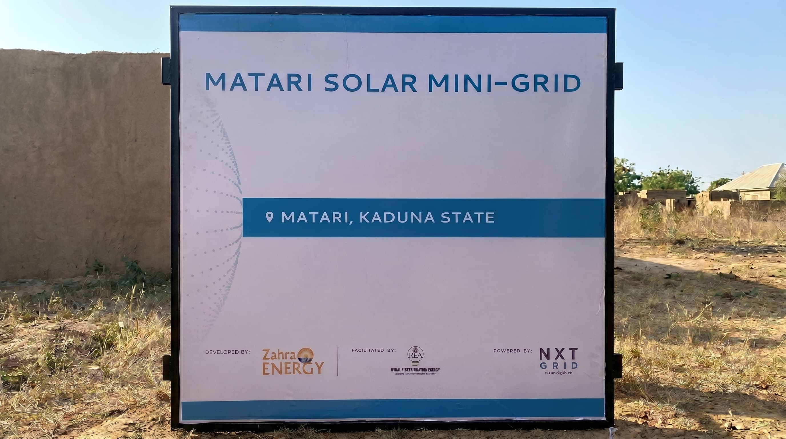 Project Sign — Matari Mini-Grid