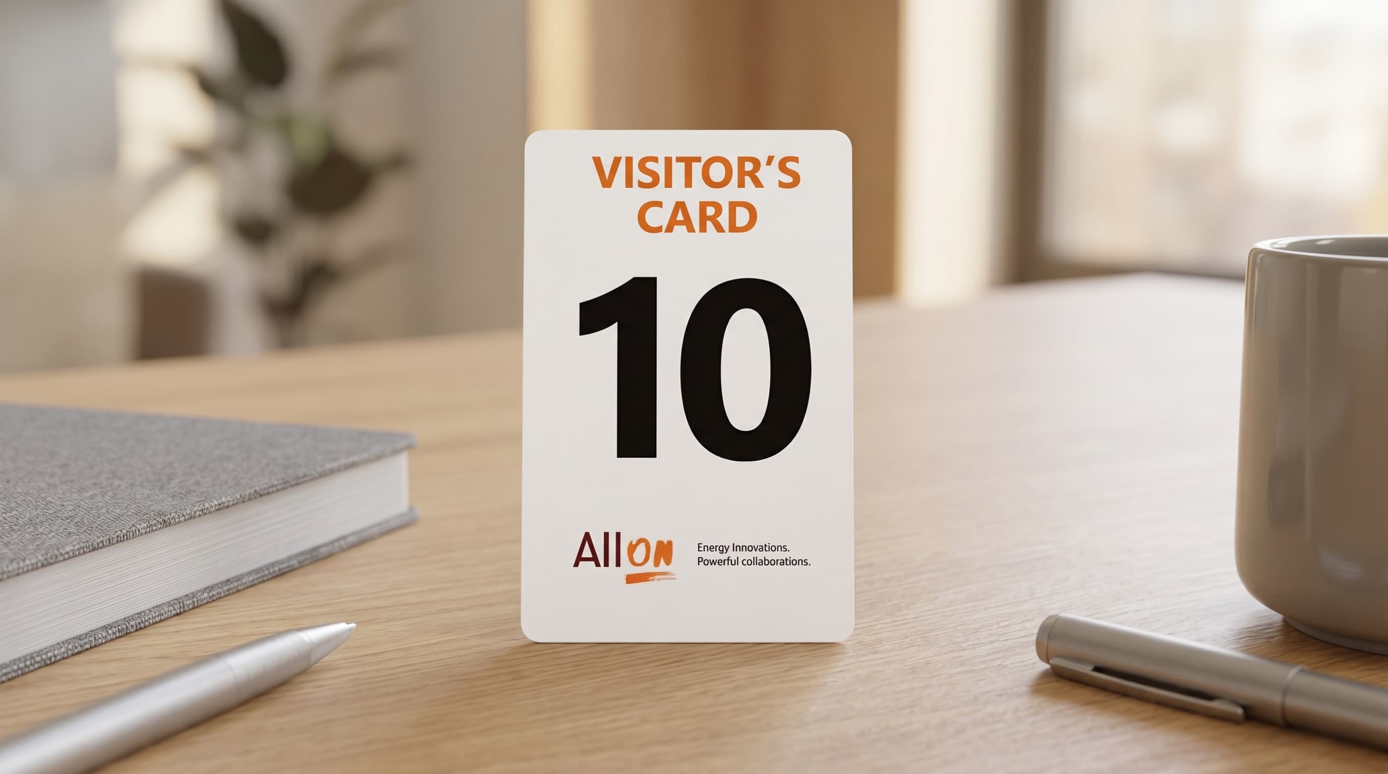Visitor's Card Display — AllOn